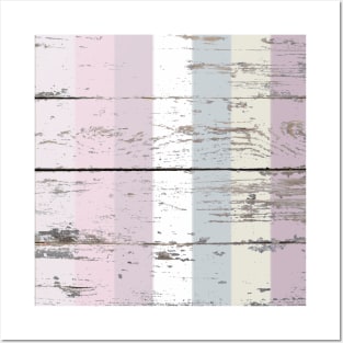 Preppy Spring colors lilac purple pink  pastel stripes Posters and Art